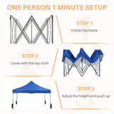 IULULU 10x10 Canopy, Heavy-Duty Party Tent, Waterproof Shade with Sand Bags