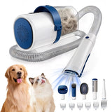 LIFERECORD 5-in-1 Dog Grooming Vacuum Kit, 2.5L Dust Cup, 3 Suction Modes, 5 Groomer Tools, Cordless Low Noise Dog Clippers for Cats & Pets