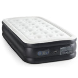 LIFERECORD Air Mattress Twin Size with Built in Pump,16" Portable Air Bed for Camping, Travel, Home and Guest Room, 660lbs Weight Capacity Raised Inflatable Blow up Mattress