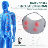 SKG 4D Shiatsu Back & Neck Massager with Heat and Vibration, Deep Tissue Kneading Pillow for Pain Relief, Cordless & Portable, Lumbar Support for Home, Car & Office Ideal Gift for Parents Men & Women