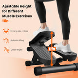Atilioo Mini Steppers for Exercise at Home, Steppers for Exercise at Home with Resistance Bands, 300 lbs Weight Capacity