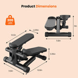 Atilioo Mini Steppers for Exercise at Home, Steppers for Exercise at Home with Resistance Bands, 300 lbs Weight Capacity