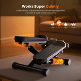 Atilioo Mini Steppers for Exercise at Home, Steppers for Exercise at Home with Resistance Bands, 300 lbs Weight Capacity