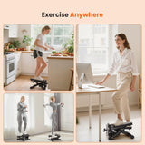 Atilioo Mini Steppers for Exercise at Home, Steppers for Exercise at Home with Resistance Bands, 300 lbs Weight Capacity