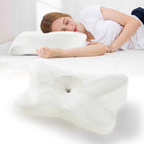 IULULU Cervical Pillow for Neck Support, Contour Memory Foampillow Shoulder Support Pain Relief for Side Back Stomach Sleepers with Pillowcase