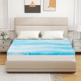 Atilioo Full Mattress Topper – 2-Inch Gel Infused Memory Foam Pad for Cooling & Back Pain Relief – CertiPUR Certified Premium Bed Topper