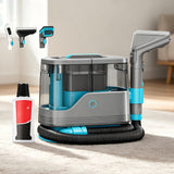 Atilioo Portable Carpet Cleaner Machine, Upholstery Spot Stain Cleaner with 13Kpa Strong Suction, Deep Cleaning for Sofa, Stairs, Pet Stains, Car Seat, Mattress, Blue