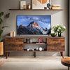 IULULU 55-60" TV Stand, Mid-Century Console with Storage