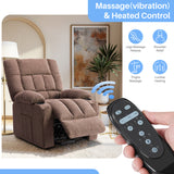 IULULU Recliner Chair with Massage, Lumbar Support, Power Lift for Living Room