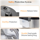 IULULU Electric Pressure Cooker, 12-in-1 Multicooker, Stainless Steel