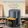 IULULU Air Fryer, 6-Qt with View Window, 12-in-1, 400°F Max