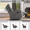 IULULU Recliner, Nursery Glider Rocker with Large Footrest, High Back, Deep Seat