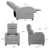 IULULU Recliner Chair, Home Theater Seat with Lumbar Support for Living Room