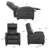 IULULU Recliner Chair, Home Theater Seat with Lumbar Support for Living Room