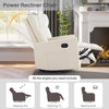 IULULU Recliner, Nursery Glider Rocker with Large Footrest, High Back, Deep Seat