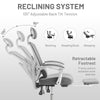 IULULU Office Desk Chair with Footrest, High-Back Mesh Rolling Swivel Reclining Chairs