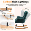 IULULU Rocking Chair, Ergonomic High Back, Comfy Seat with Side Support