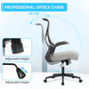 IULULU Ergonomic Office Chair, High Back Mesh with Lumbar Support, Flip-up Arms