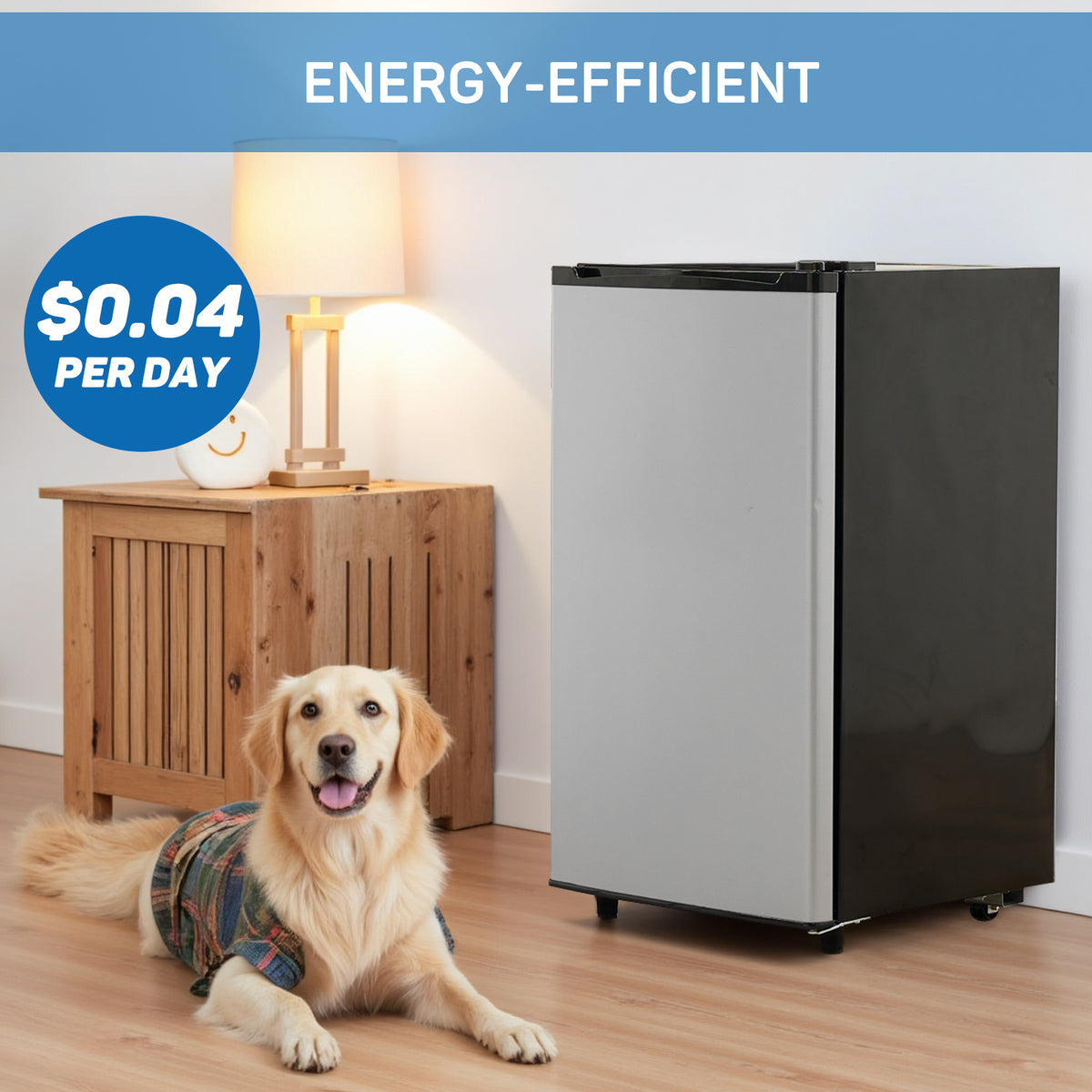 Haysky Upgraded Compact Mini Fridge with Freezer, 3.2 Cu.Ft Small Refr ...