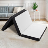 Atilioo 3 inch Folding Mattress with Removable Cover, Tri-Fold Memory Foam Mattress for Travelling, Camping, RV, Guest Mat, Single Size