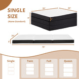 Atilioo 3 inch Folding Mattress with Removable Cover, Tri-Fold Memory Foam Mattress for Travelling, Camping, RV, Guest Mat, Single Size