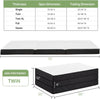 IULULU Foldable Mattress, Foldable Floor Memory Foam Mattress, Portable Camping Mattress, CertiPUR-US Certified Collapsible Bed Mattress Pad