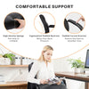 IULULU Leather Guest Chair with Padded Arms, Comfy Waiting Room Chairs for Reception Conference Side Office Desk Home