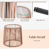 IULULU 3 Piece Patio Bistro Set, Wicker Chairs with Table & Cushions for Outdoor Spaces