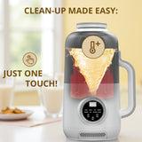 Buteny Nut Milk Maker, 10-Blade Blender with Delay Start, Auto-Clean, 8-in-1 for Almond/Oat/Soy Milk, 40oz Capacity/Recipe Book