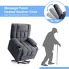 IULULU Recliner Chair with Massage, Lumbar Support, Power Lift for Living Room