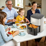 Atilioo 6QT Air Fryer - 12-in-1 Multifunctional Touchscreen Cooker, Crisps, Roasts, Bakes & Reheats with 95% Less Oil, Quick & Easy Meals, Large Capacity Electric Oven