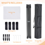 IULULU 10x10 Canopy, Heavy-Duty Party Tent, Waterproof Shade with Sand Bags