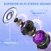Haysky Wireless Earbuds, Hi-Fi True Wireless Bluetooth Earbuds with 50H Playtime, Comfort Fit Noise Cancelling Earphones for Phone Laptop Sports