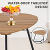 IULULU 3-Piece Outdoor Bistro Set, All-Weather Woven Rope Patio Furniture with Cushions & Table