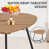 IULULU 3-Piece Outdoor Bistro Set, All-Weather Woven Rope Patio Furniture with Cushions & Table