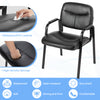 IULULU Leather Guest Chair, Ergonomic for Reception, Conferences, Home Offices