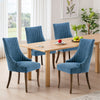 IULULU Dining Chairs, Upholstered Featuring Tufted Back Design and Solid Wood Legs Set of 2