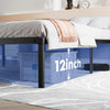 IULULU Metal Bed Frame - Foundation with Steel Slats, No Box Spring, Easy Assembly