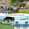 Atilioo  Zero Gravity Chairs, Set of 2 Portable Recliner Beach Camping Patio Outdoor Folding Lounge Chair with Cup Holder Trays and Adjustable Pillow for Poolside, Garden, Backyard, Lawn