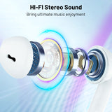 Atilioo Wireless Earbuds 40H Playtime, Deep Bass, LED Case, Waterproof Mic
