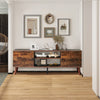 IULULU 55-60" TV Stand, Mid-Century Console with Storage