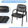 IULULU Leather Guest Chair, Ergonomic for Reception, Conferences, Home Offices