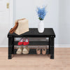 IULULU 3-Tier Bamboo Shoe Rack Bench Organizer Storage Shelf for Entryway Bedroom Living Room Balcony
