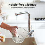 Atilioo 8 Cup Food Processors, Fast Meat Grinder & Vegetable Chopper, Dual-Bowls, Stainless Steel Blades, BPA Free, Black