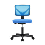 Atilioo Office Chair, Ergonomic Low-Back Mesh Computer Desk Chair with Lumbar Support, Armless Swivel Rolling Chair for Home Bedroom Study Office, Ideal for Students and Adults
