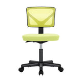 Atilioo Office Chair, Ergonomic Low-Back Mesh Computer Desk Chair with Lumbar Support, Armless Swivel Rolling Chair for Home Bedroom Study Office, Ideal for Students and Adults