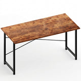 Atilioo Modern Computer Desk, Office Writing Study PC Table for Kids & Students with Storage Bag & Headphone Hooks for Home Bedroom, 31" Rustic Brown