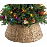 LIFERECORD Christmas Tree Collar, Wicker Tree Collar for 6-9ft Trees, Wicker Base Cover