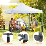 IULULU 10x10 Canopy, Heavy-Duty Party Tent, Waterproof Shade with Sand Bags