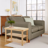 IULULU 3-Tier Bamboo Shoe Rack Bench Organizer Storage Shelf for Entryway Bedroom Living Room Balcony